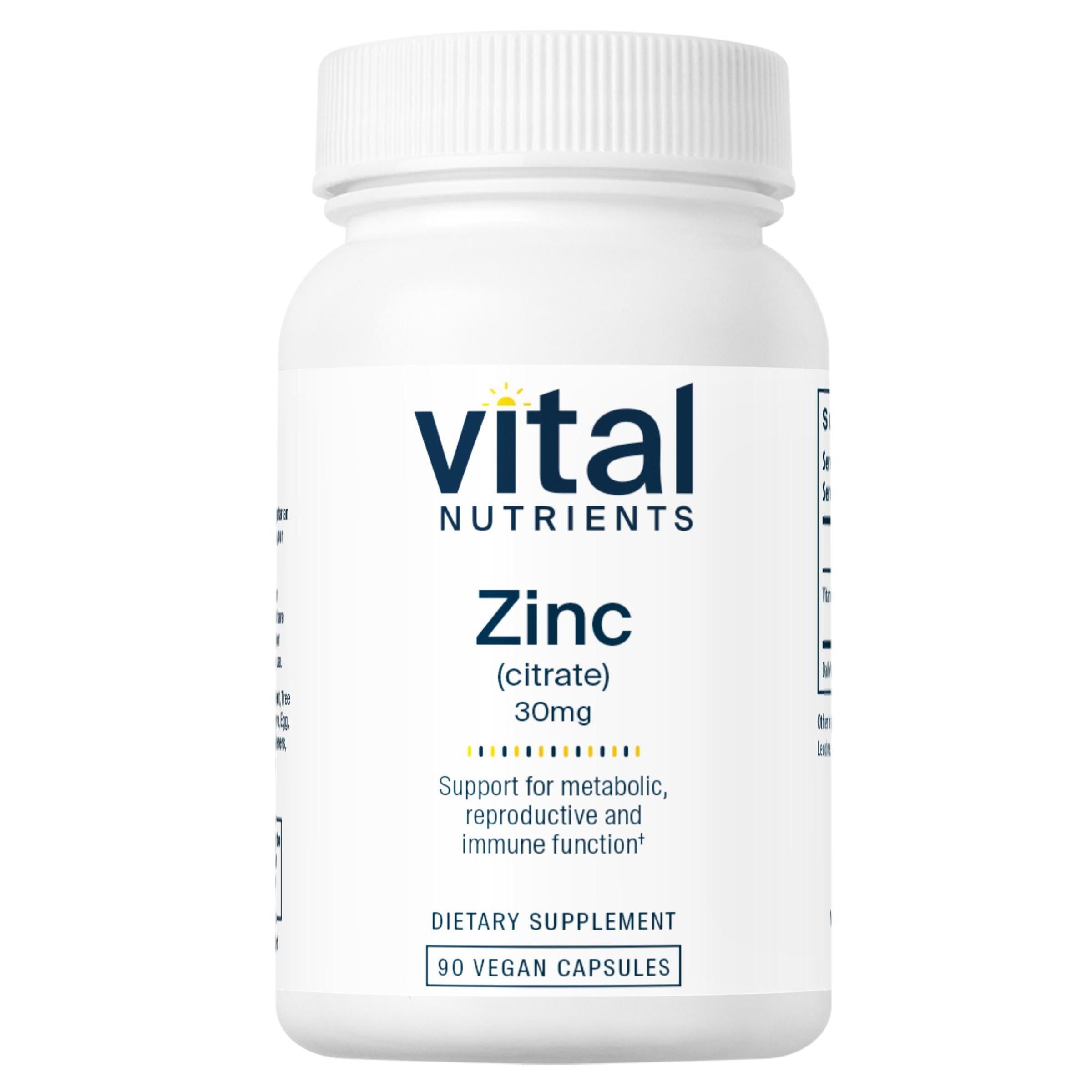 Vital Nutrients Zinc Citrate capsules 90 CT.