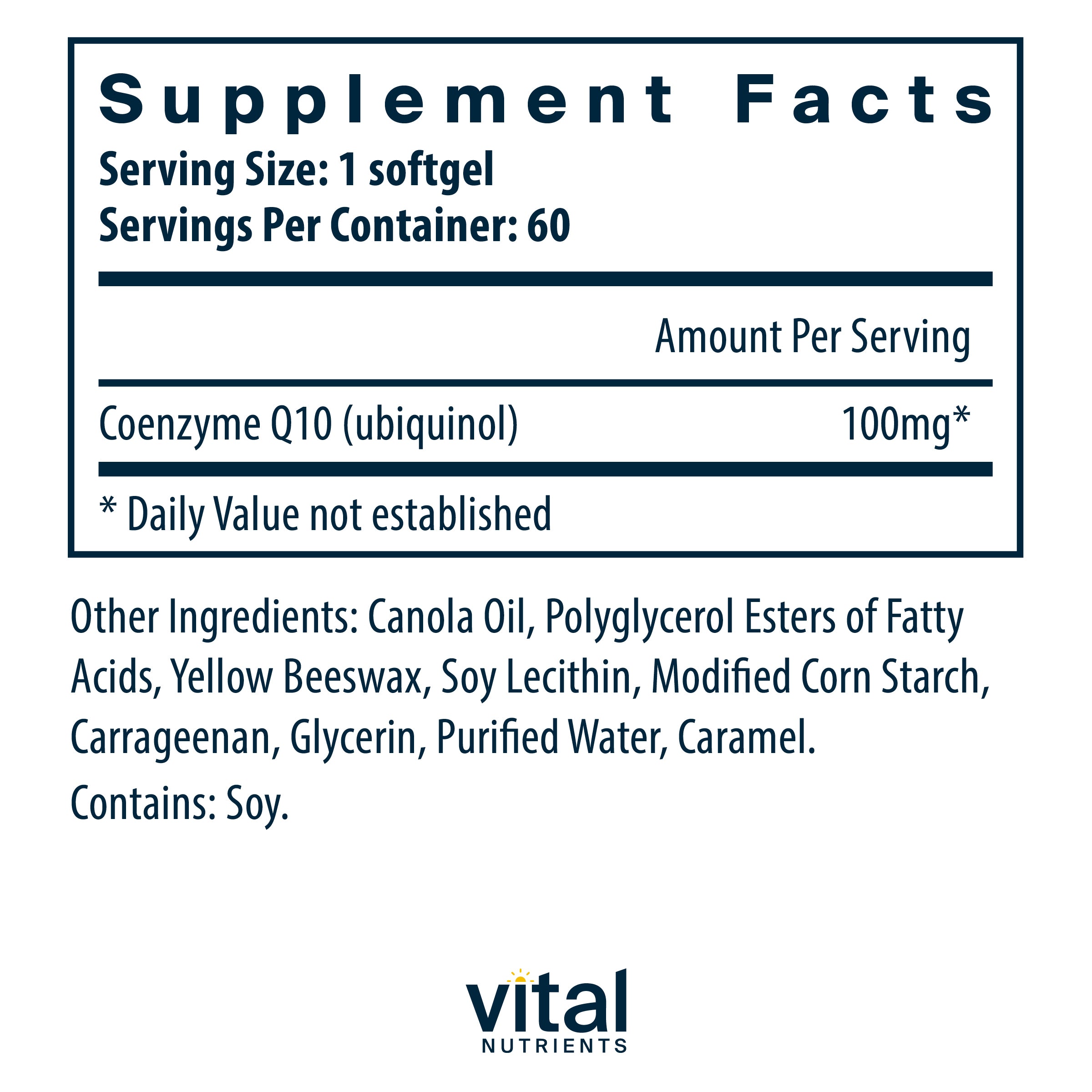 Ubiquinol CoQ10 100mg