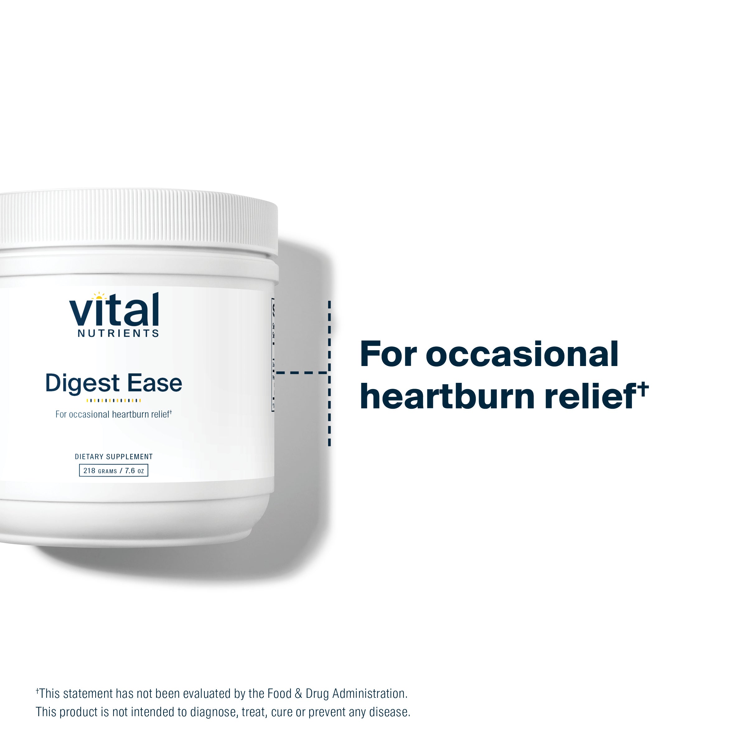 Vital Nutrients Digest Ease for occasional heartburn relief.*