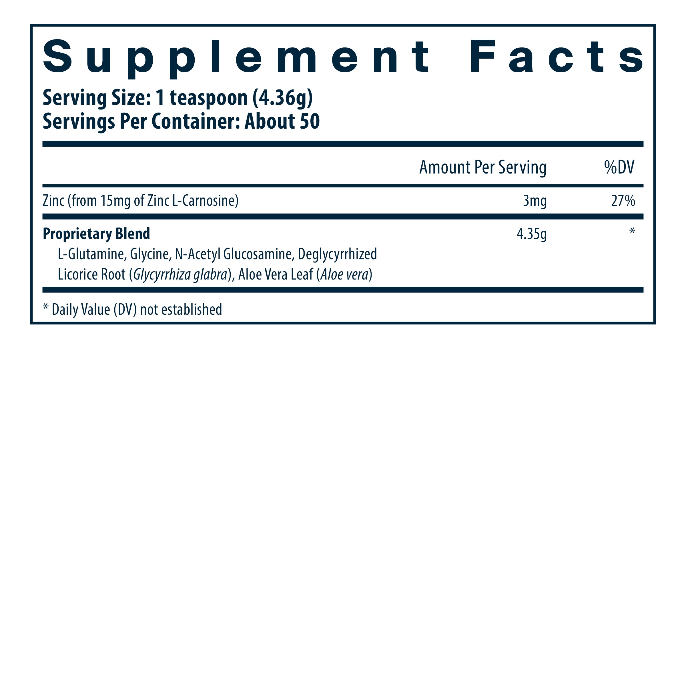 Vital Nutrients Digest Ease supplement facts.