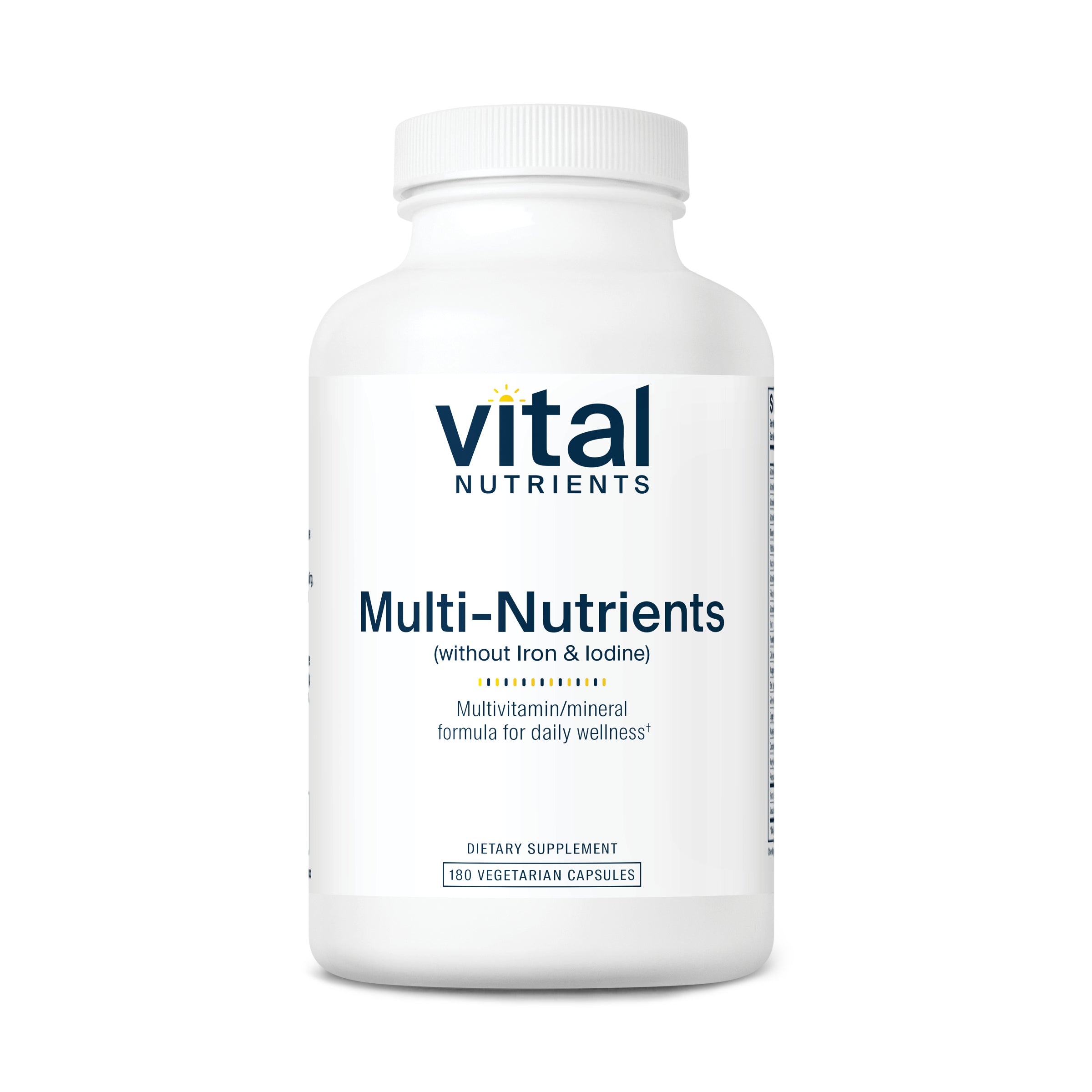 Vital Nutrients Multi-Nutrients (No Iron or Iodine).