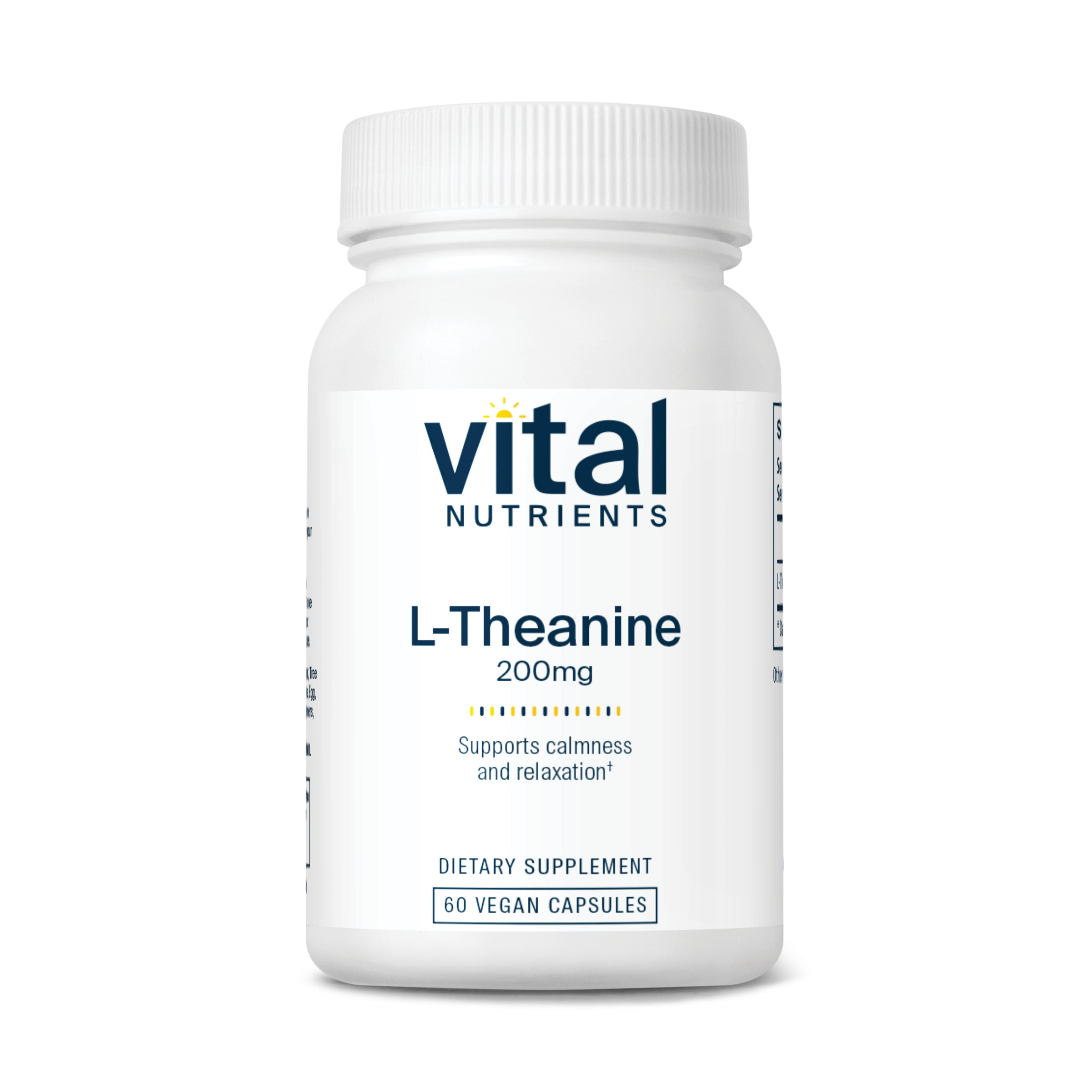 Vital Nutrients L-Theanine 200mg 60 capsules.