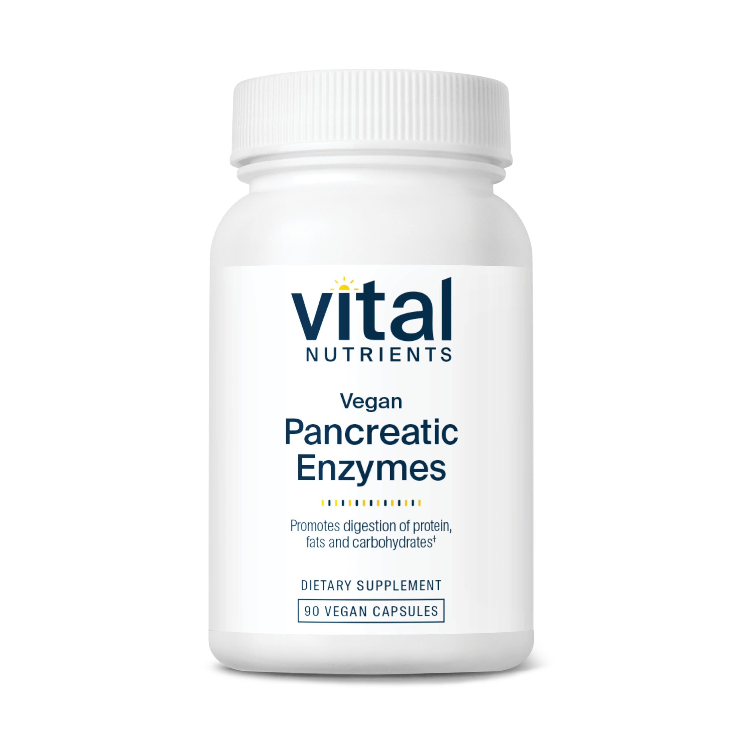 Vital Nutrients Vegan Pancreatic Enzymes.
