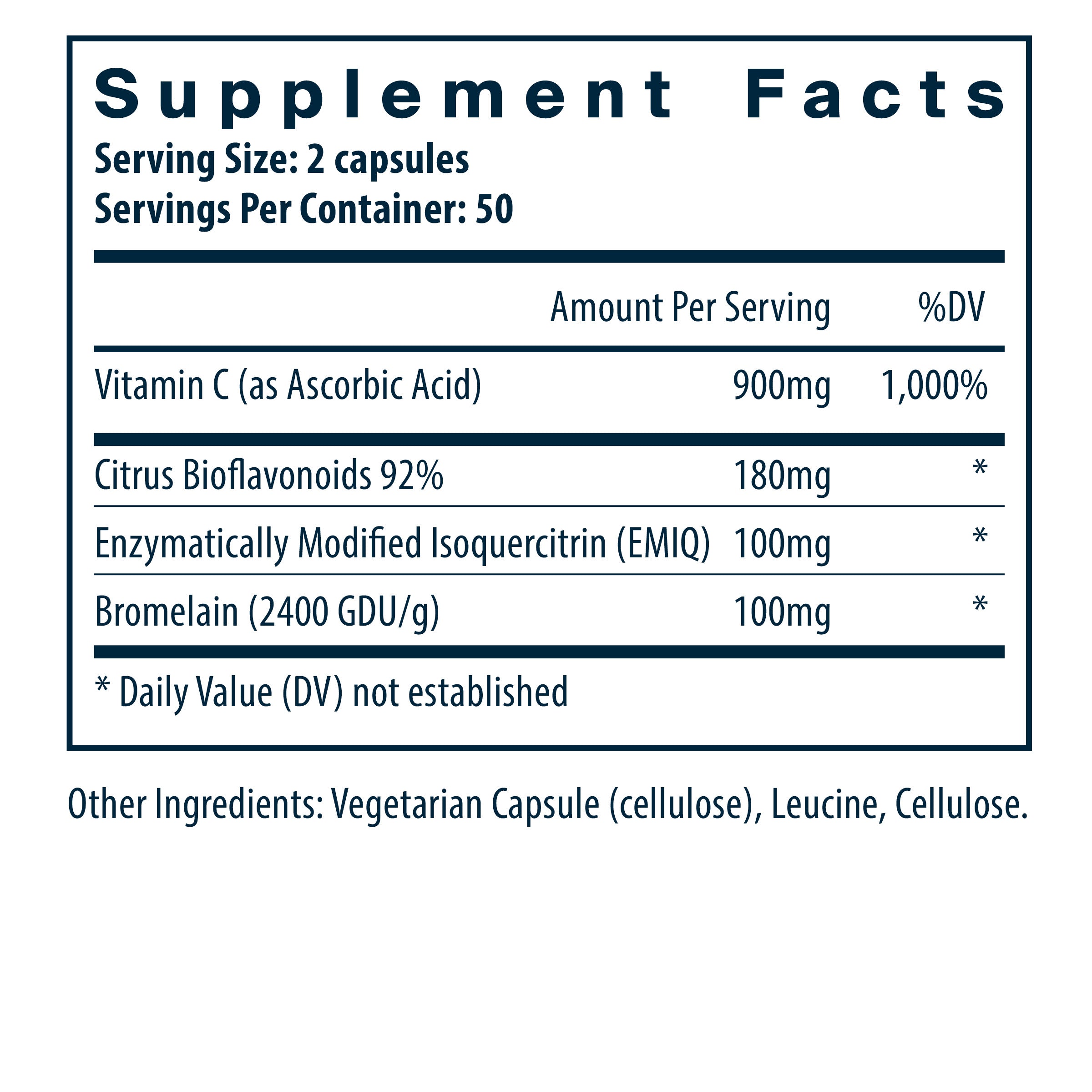 Vital Nutrients Aller-C® Supplement Facts