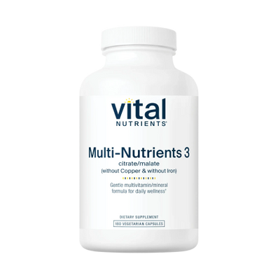 Multi-Nutrients 3 Citrate/Malate Formula (without Copper & without Iron)
