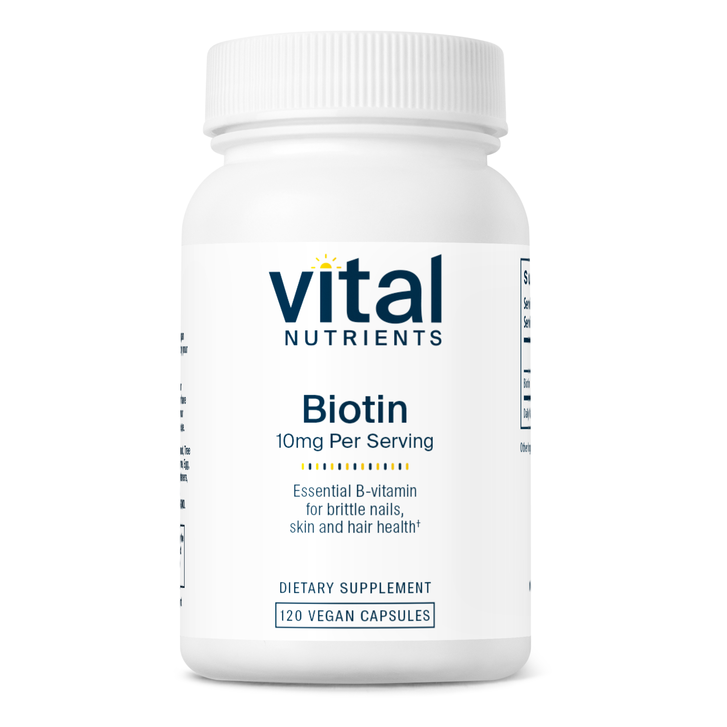 Vital Nutrients Biotin 10mg per serving front bottle