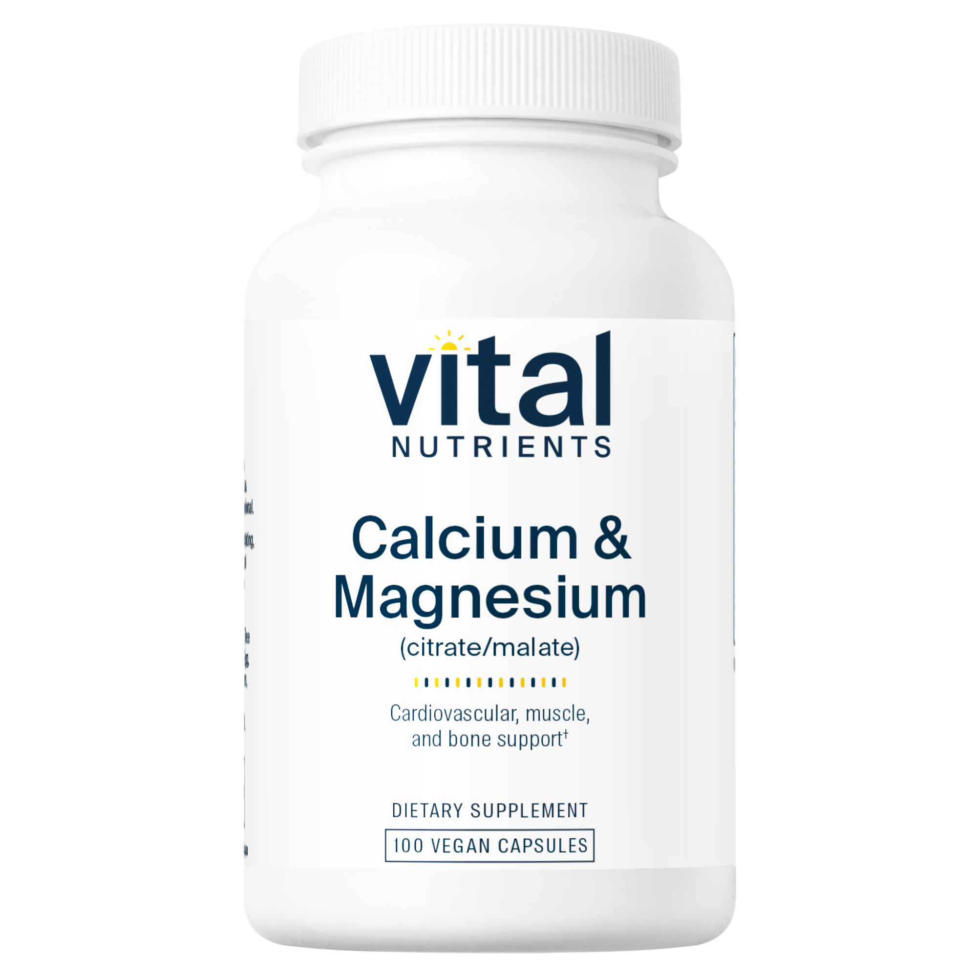 Vital Nutrients Calcium and Magnesium citrate/malate  bottle