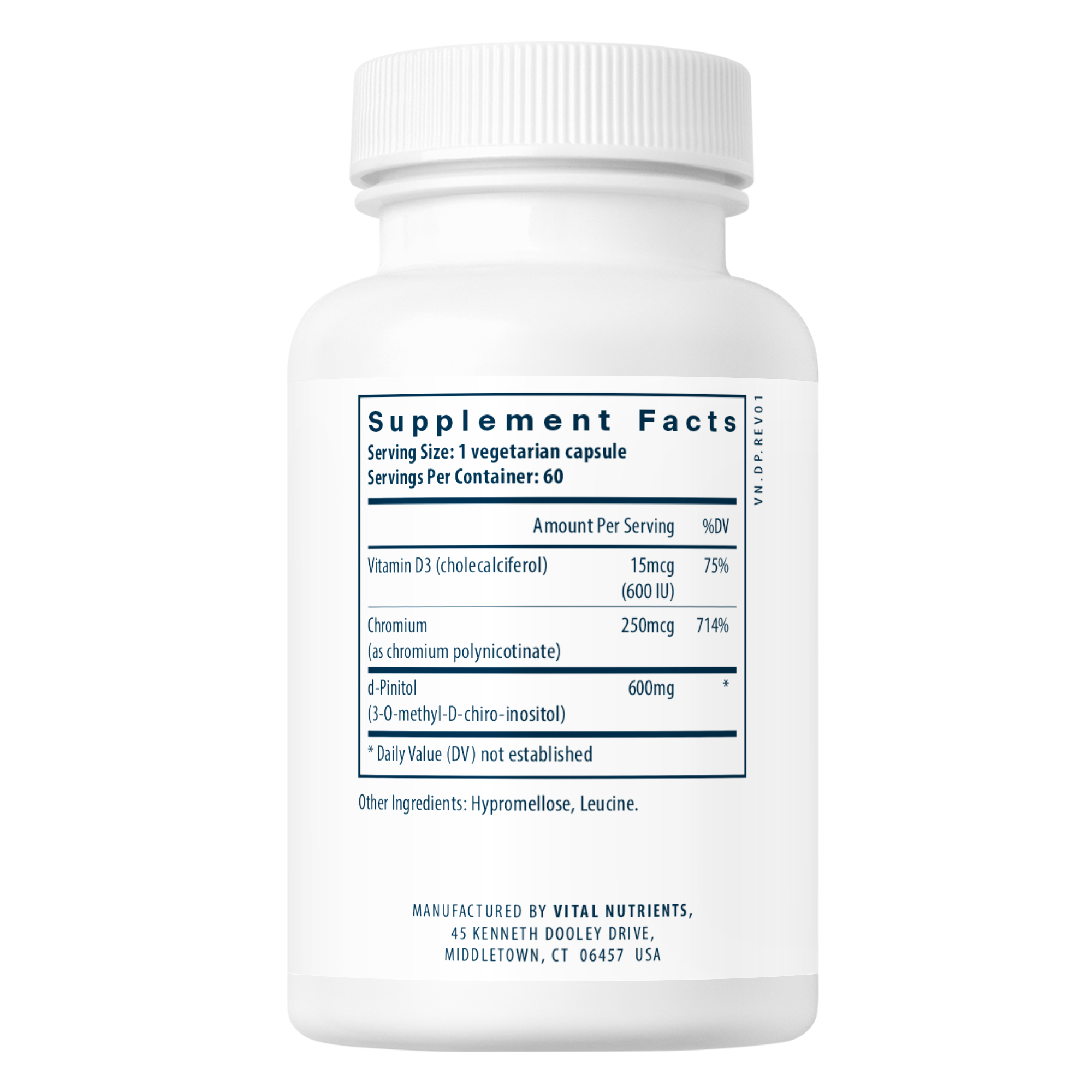 d-Pinitol 600 | 60 Capsules | Highest Quality d-Pinitol Supplements