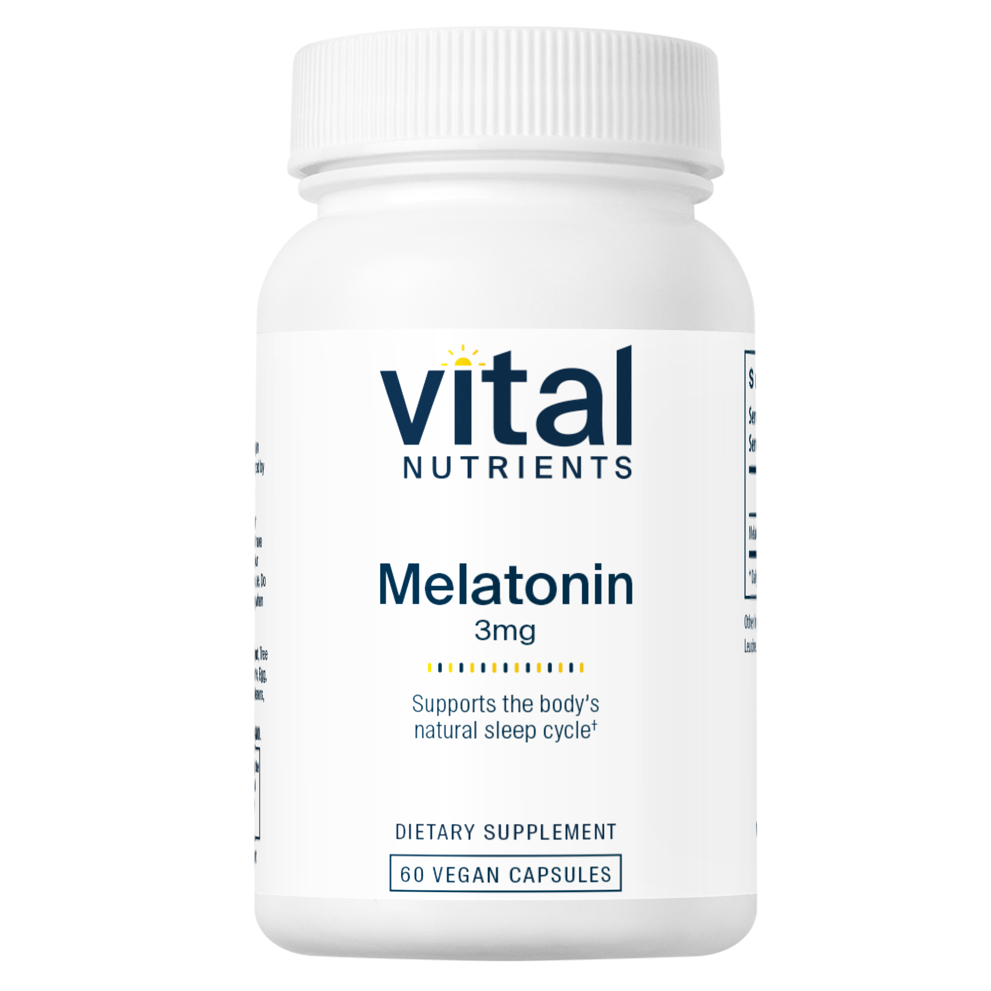 Melatonin 3mg Supplement Bottle