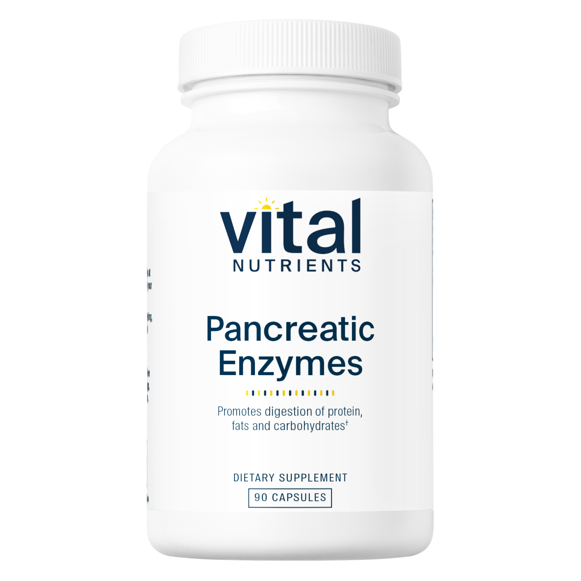 Vital Nutrients Pancreatic Enzymes 90 capsule bottle image.