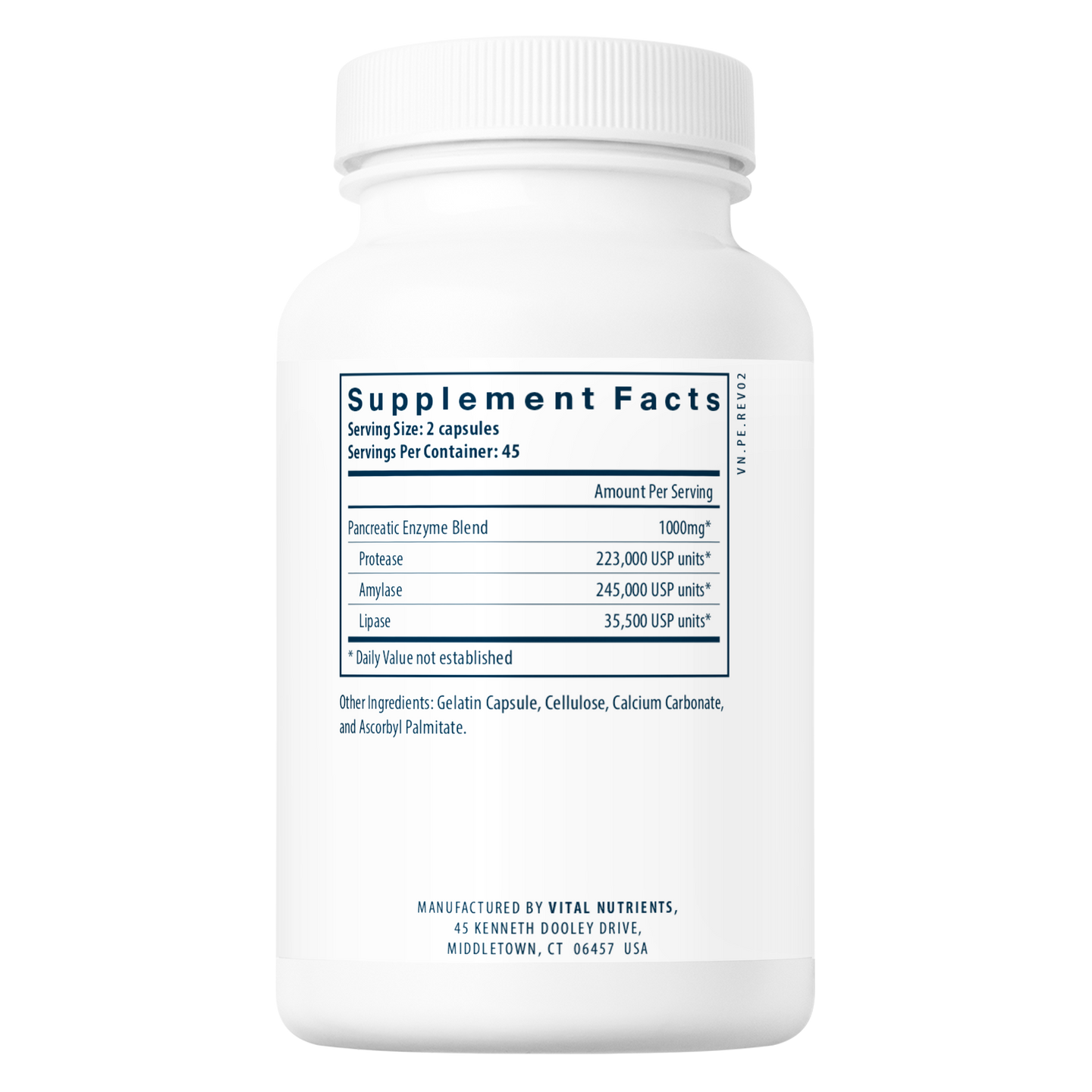 Vital Nutrients Pancreatic Enzymes Best Pancreatic Enzyme Supplement